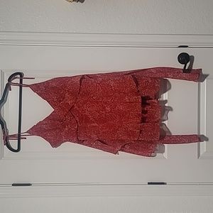 Macys Crystal Doll Red Dress with Tie